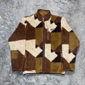 Patagonia Bear Block Retro Deep Pile Jacket